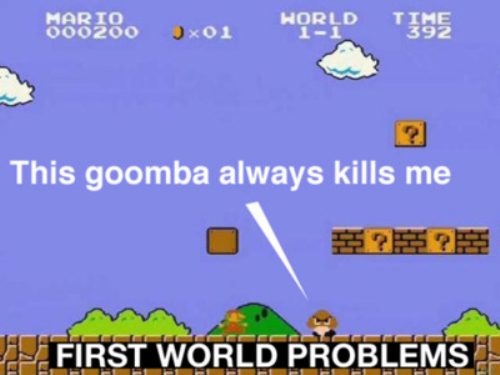 20 First world problems