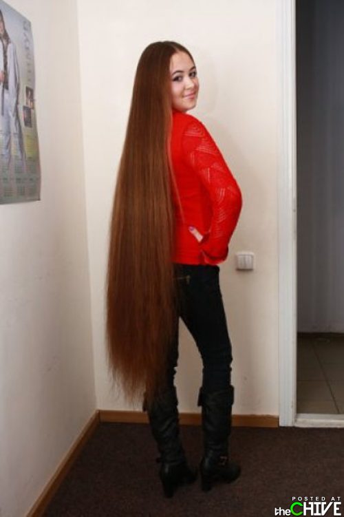 Women with really long hair