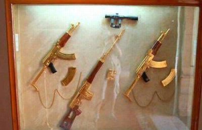 Photos Of Saddam Hussein S Gold Gun Collection