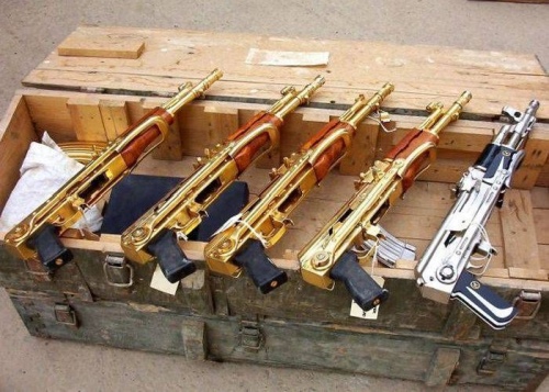 Photos Of Saddam Hussein S Gold Gun Collection