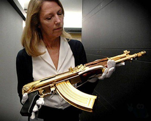 Photos Of Saddam Hussein S Gold Gun Collection
