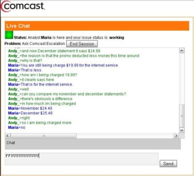 Comcast live chat Xfinity chat
