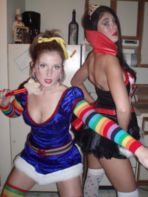 Girls in sexy costumes
