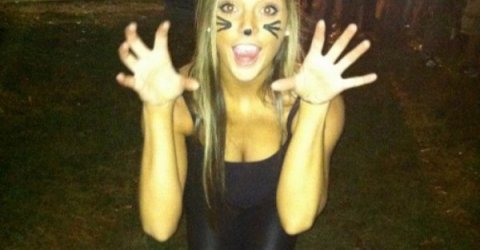 Girl cat costume