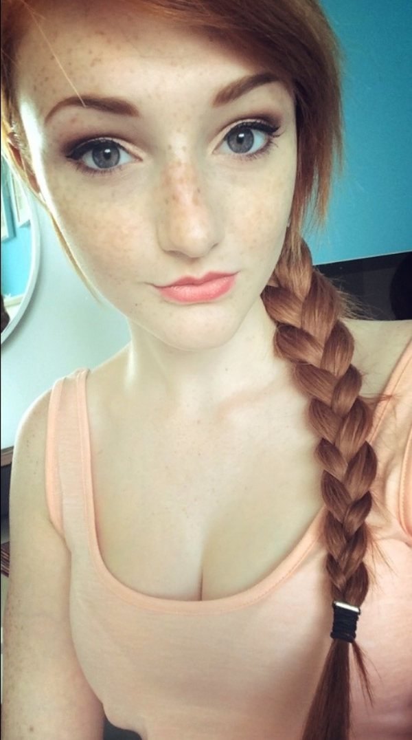 Hot Redhead Girl Selfie