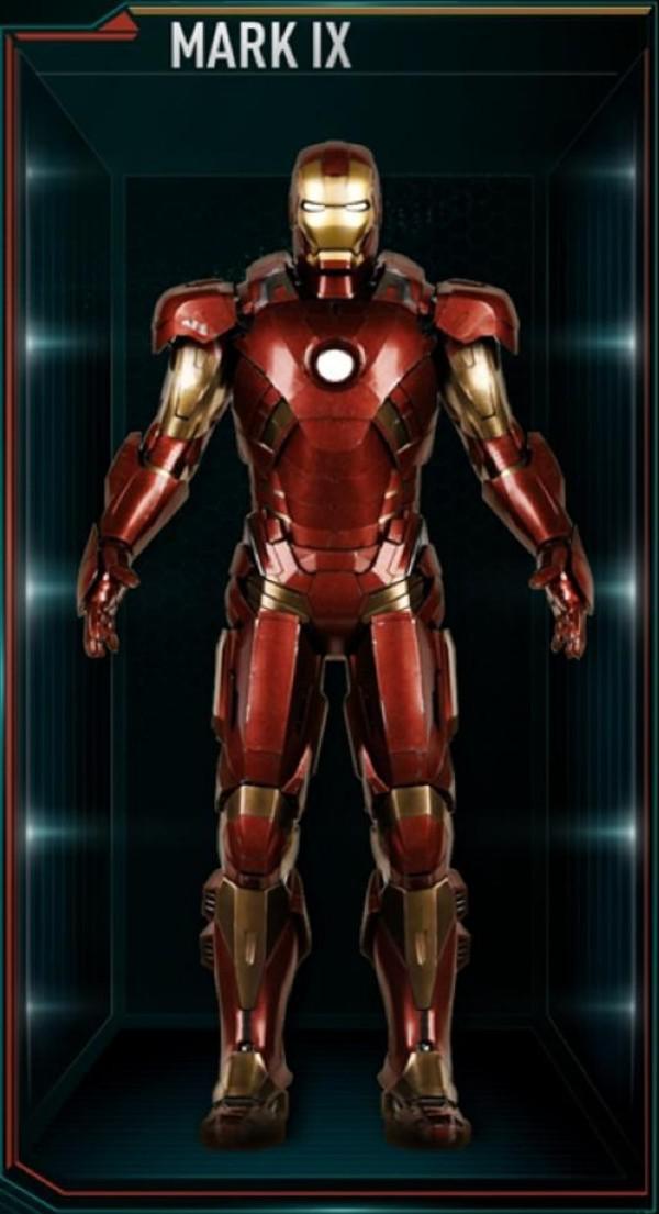 Every suit from the 'Iron Man' movies