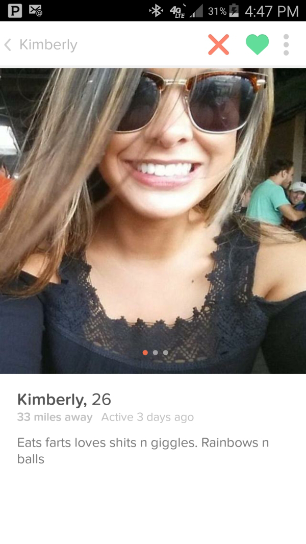 Forward girls on Tinder