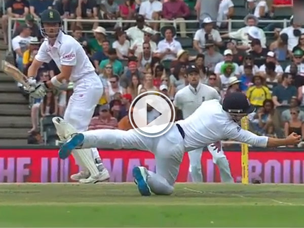 During South Africa vs England James Taylor takes stunning short-leg catches.