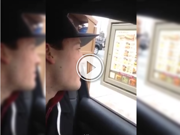 Serenading the Tims drive-thru with some Christmas Carols (Video)