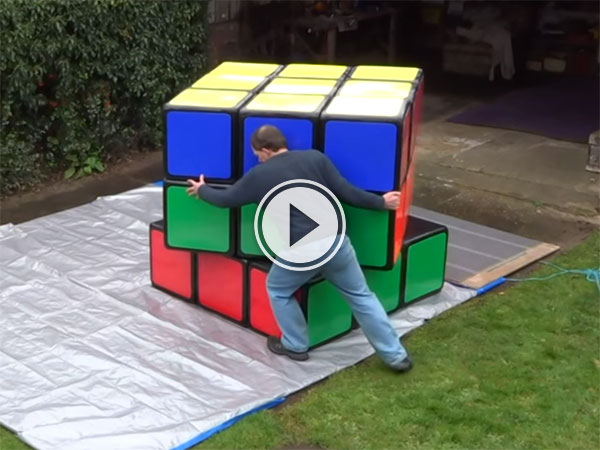 World's Largest Rubik's Cube (Video)