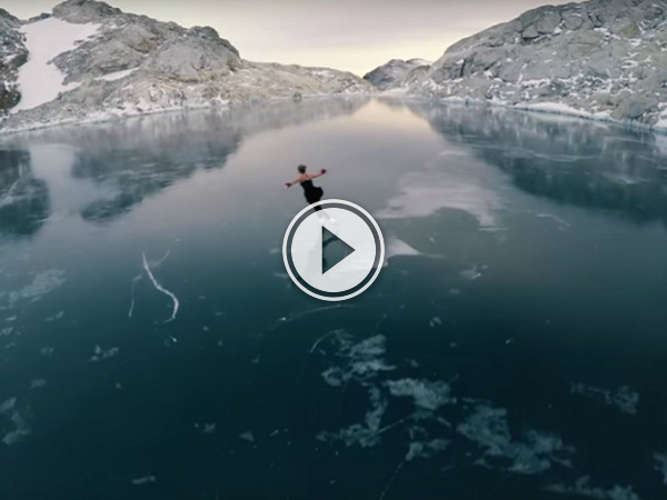 Figure skating in the frozen wilderness (Video)