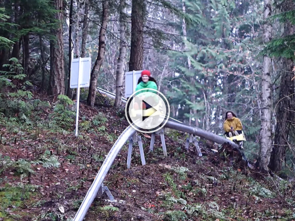 Wanna ride a coaster out of a mountain? (Video)