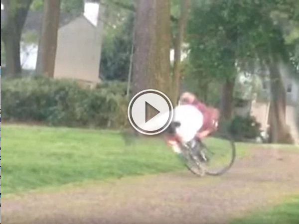 Funny video of a drunk trying to ride a bike and falling