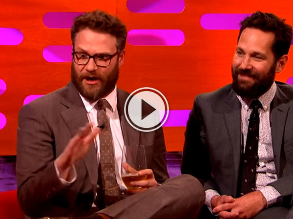On The Graham Norton Show Seth Rogan says “It’s bad to be blamed for almost starting a war!”