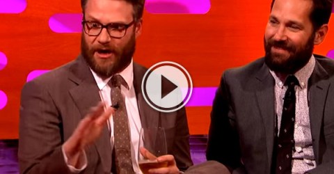 On The Graham Norton Show Seth Rogan says “It’s bad to be blamed for almost starting a war!”