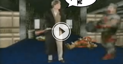 Video of Bill Gates Shotgun a Demon in a Vintage DOOM Promo