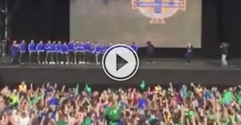 Will Grigg chant by Northern Ireland fans on his return (Video)