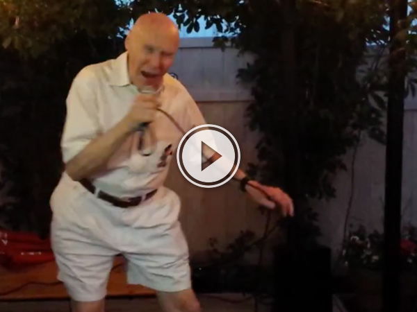 This grandpa is the definition of metal. (Video)