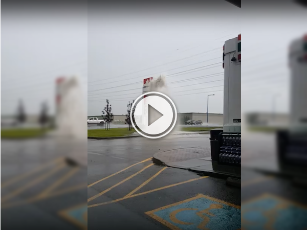 Next on the tour of wonders; the Great Edmonton Geyser! (Video)