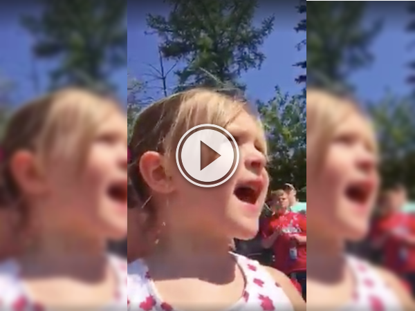 This kid sure appreciates the firefighters that saved her house! (Video)