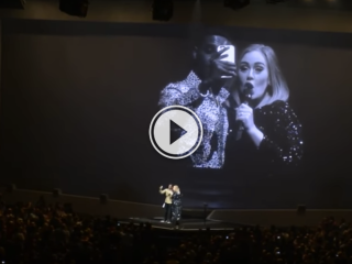 Come to think of it, we wouldn't mind getting a kiss from Adele! (Video)