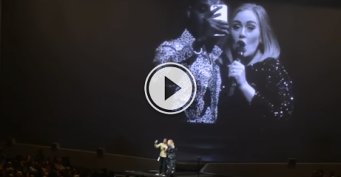 Come to think of it, we wouldn't mind getting a kiss from Adele! (Video)