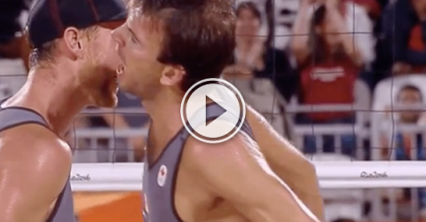 They win the match, but lose at the chest bump. Call it even? (Video)