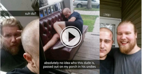 Porch couches are for passing out and snap stories (Video)