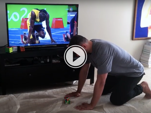 Who's faster at their sport: Usain Bolt or Anthony Brooks? (Video)