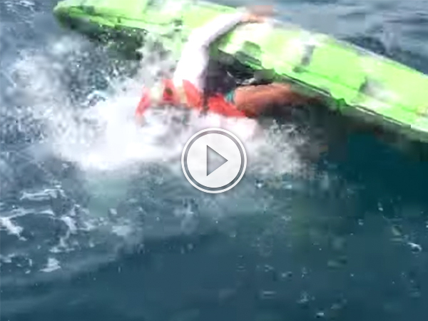 Kayaker Gets Pulled Under After He Catches Him Fishing