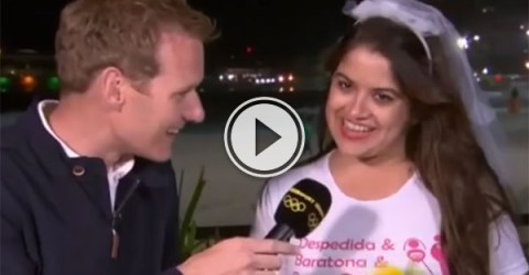 Hen Party crashes BBC Olympic coverage (Video)