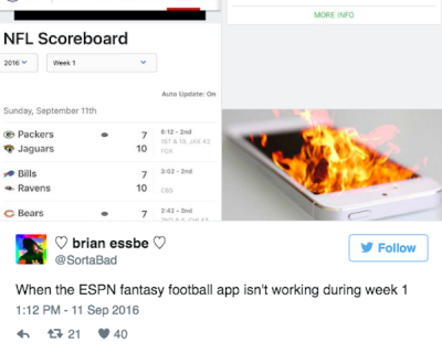 ESPN Fantasy Football App Crash – Rolling Stone