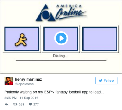 ESPN's Fantasy Football app crashed and people lost their minds