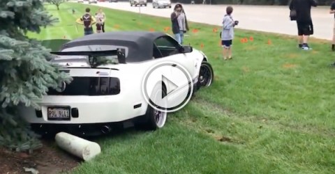 And this is why you don't showboat, Mustang Driver! (Video)
