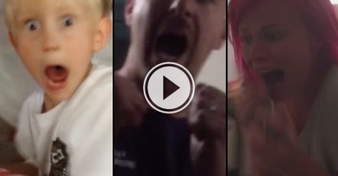 People scaring their friends and family compilation (Video)
