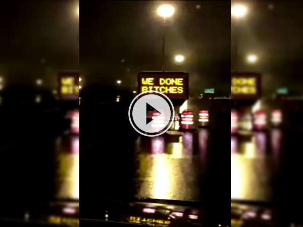 Uh Oh, someone's not using ministry approved words on our road signs (Video)