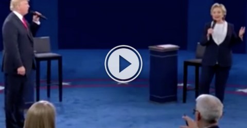 Trump and Hillary serenade each other during debate