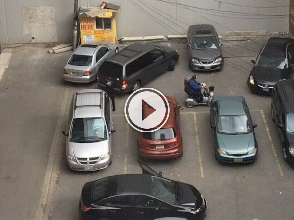 Holy Crap, this parking lot is insane! (Video)