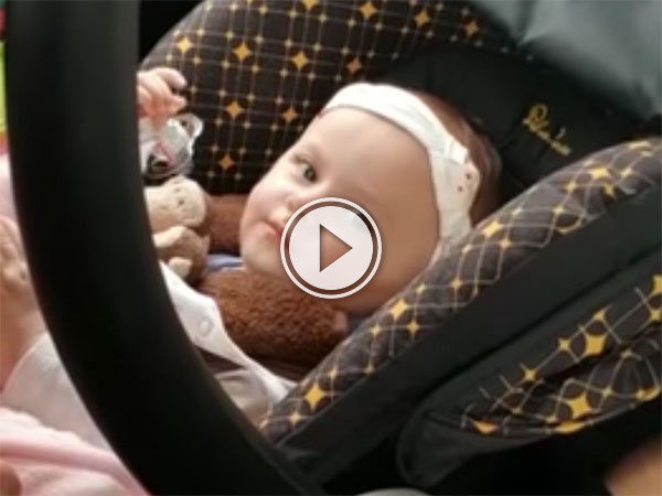 This baby has had enough of her father's sh!t (Video)