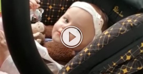 This baby has had enough of her father's sh!t (Video)