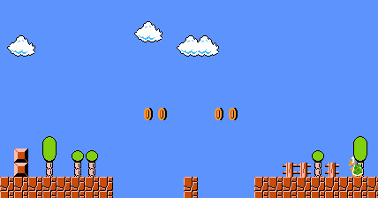 super mario bros old school game