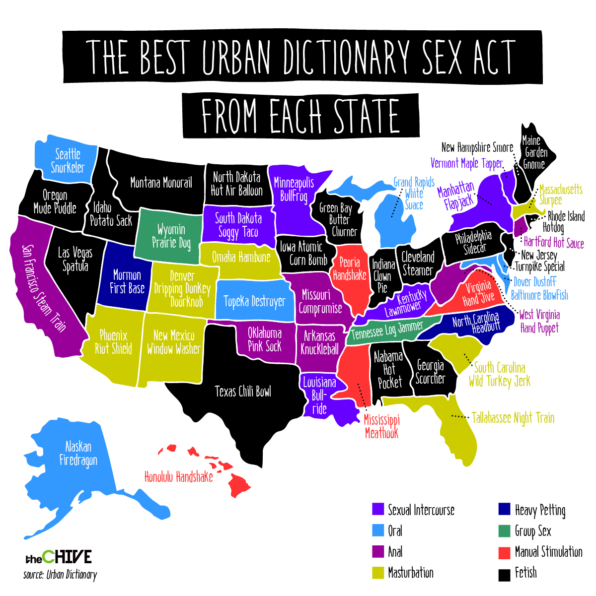 Heres The “Best” Urban Dictionary Sex Act From Each State  image photo pic