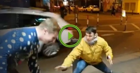 Irish guys mocking Conor McGregor, end up being interrupted by him (Video)