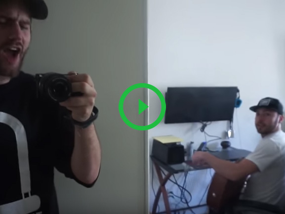 Guy pranks his friend by singing Green Day while he plays guitar