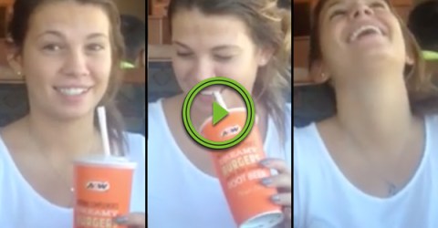 Girl has trouble with a simple mind trick of Eyes vs Yes (Video)