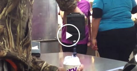 Man mixes his McFlurry with a drill (Video)
