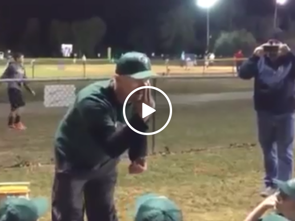 Coach gives little league team a pregame speech about winning (video)