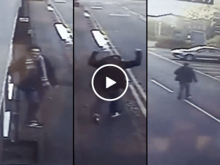 Camera catches heartwarming moment homeless man lands job (Video)