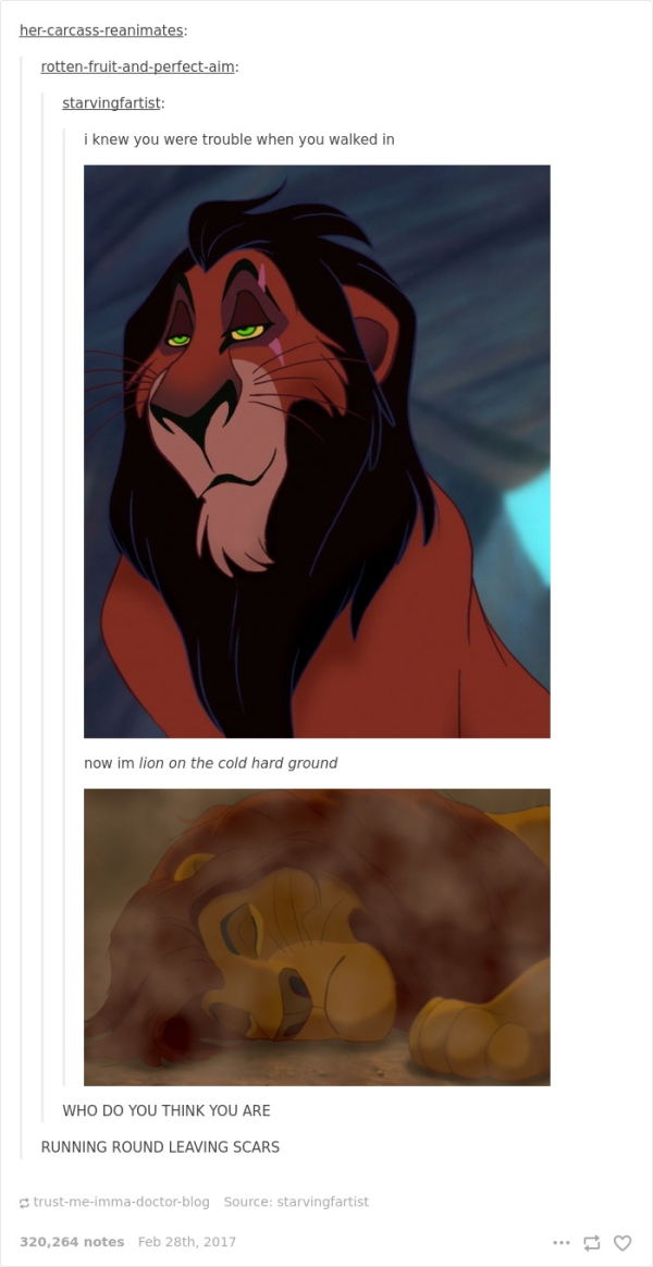 Tumblr cracks wise about Disney movies and it's pure magic