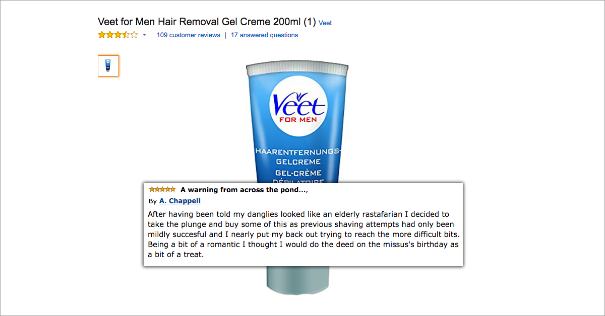 Guy Leaves Hilarious Review Of Hair Removal Gel Thechive
